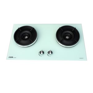CGS CB2801W 白色玻璃面嵌入式煤氣雙頭煮食爐