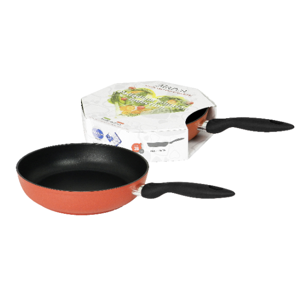Marca Non-Stick 28cm Frying Pan ( Green/ Red) - Image 2