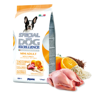 Special Dog Excellence 火雞柑橘 小型成犬健體配方 1.5 kg