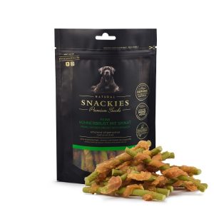 Snackies 雞胸肉配菠菜狗小食 (180g)