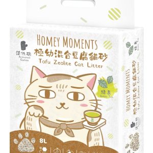 Homey Moments 绿茶活性碳极幼混合豆腐猫砂 8L