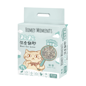 Homey Moments 益生菌活性碳粒粒混合猫砂 (无香) 7L